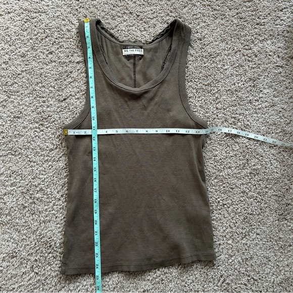 We The Free Brown Kate Scoop Tank Top Size Medium - Picture 7 of 7